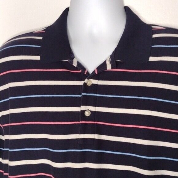 Brooks Brothers Country Club Men Stripe Knit Short Sleeve Golf Polo XL X-Large - Picture 4 of 8